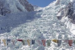 15 CBC Tent For Canadian Byron Smith Expedition At Everest Base Camp 2000 With Khumbu Icefall Towering Behind